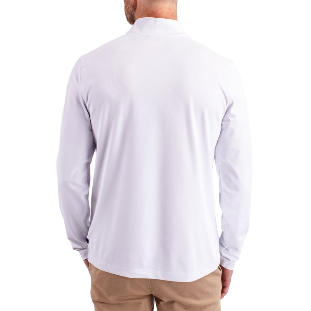  Miami University RedHawks Cutter & Buck Virtue DryTec Quarter-Zip Pullover - White